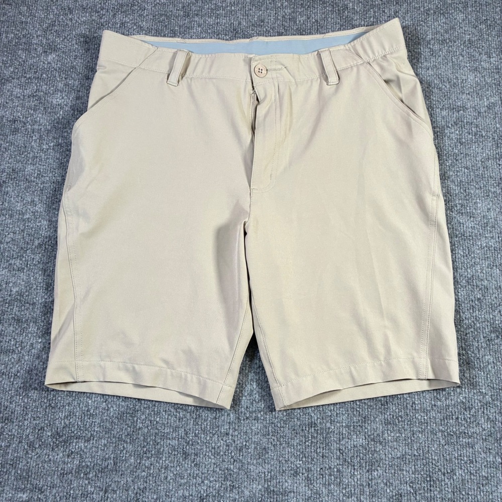 Reel‎ Legends Performance Shorts Womens 10 Khaki Tan 9" Stretch Fishing